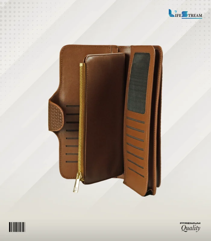 Ladies Hand Purse – Stylish & Functional (Brown)