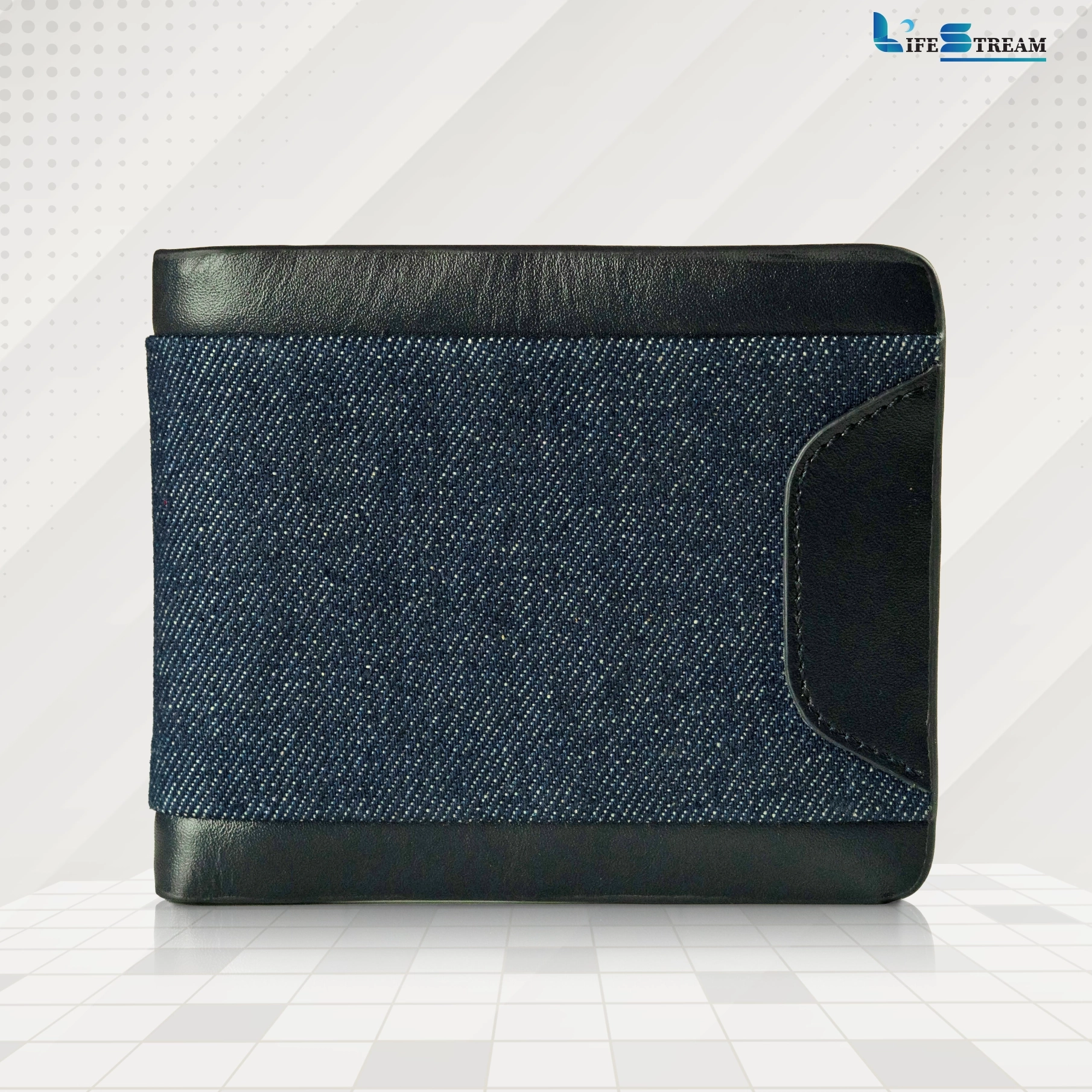 Leather & Denim Wallet