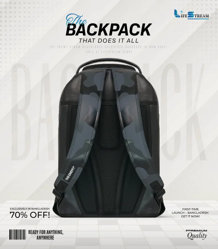 The Enemy Venom Black Camo Backpack