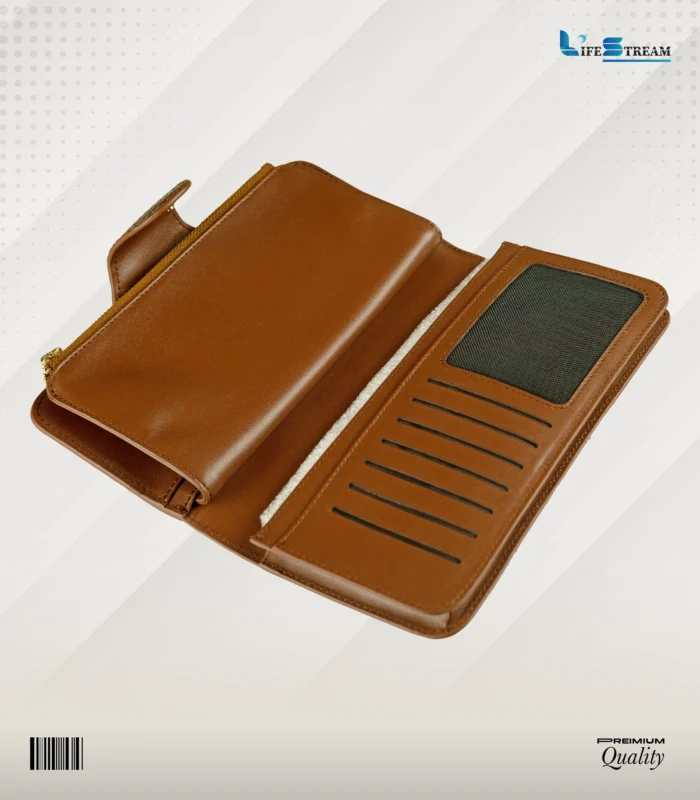 Ladies Hand Purse – Stylish & Functional (Brown)